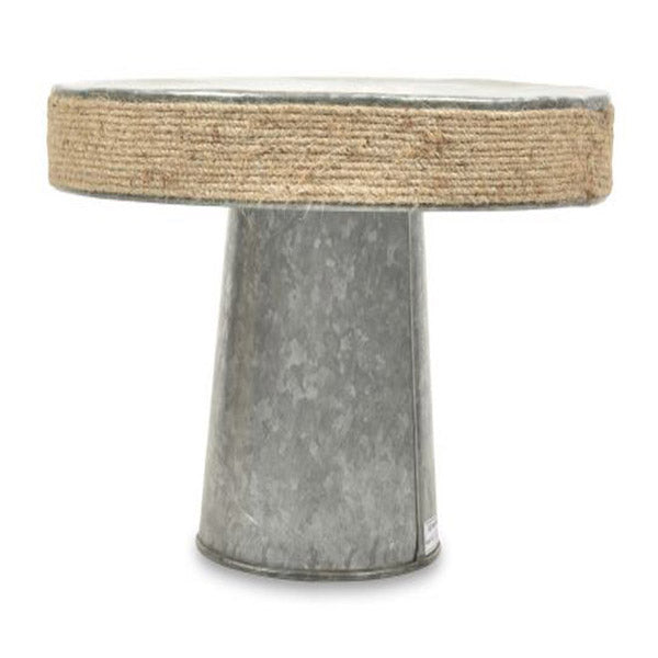 Cake Stand Silver With Jute Border 355X200Mm