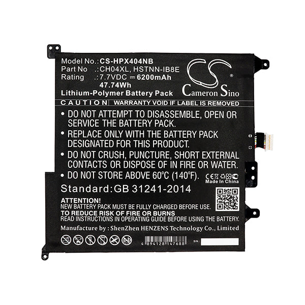 Cameron Sino Hpx404Nb 6200Mah Battery For HP Notebook Laptop