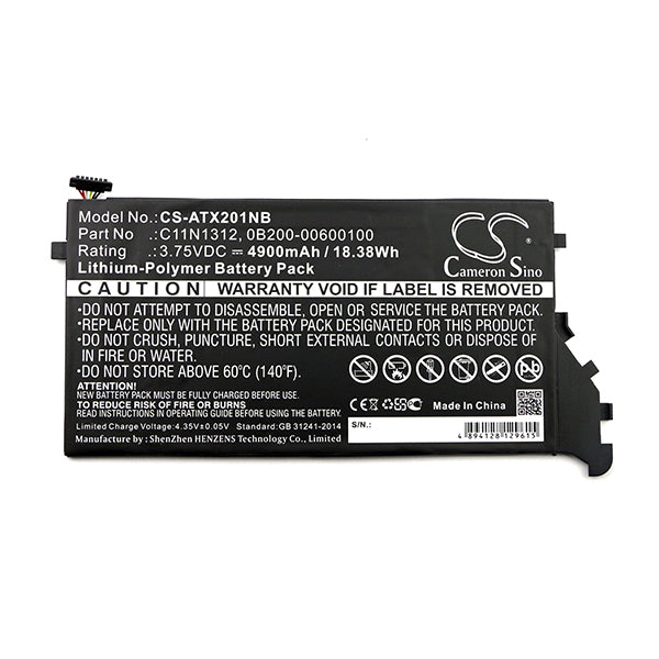 Cameron Sino Atx201Nb 4900Mah Battery For Asus Notebook Laptop