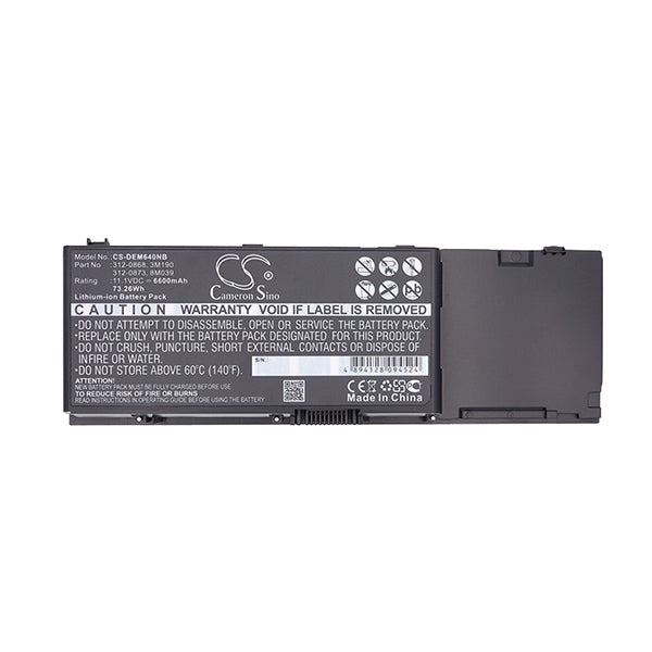 Cameron Sino Dem640Nb 6600Mah Battery For Dell Notebook Laptop