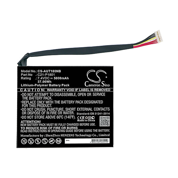 Cameron Sino Aut180Nb 5000Mah Battery For Asus Notebook Laptop