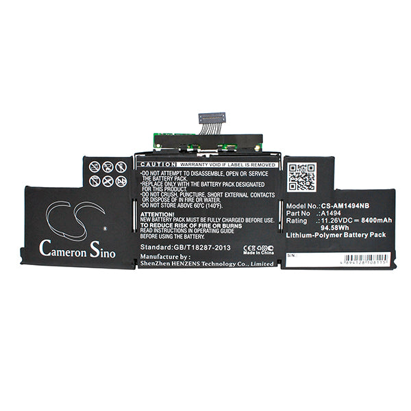 Cameron Sino Am1494Nb 8400Mah Battery For Apple Notebook Laptop