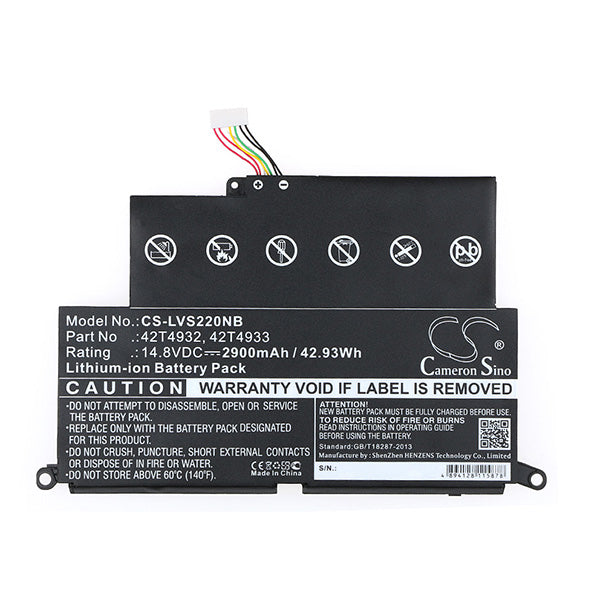 Cameron Sino Lvs220Nb 2900Mah Battery For Lenovo Notebook Laptop