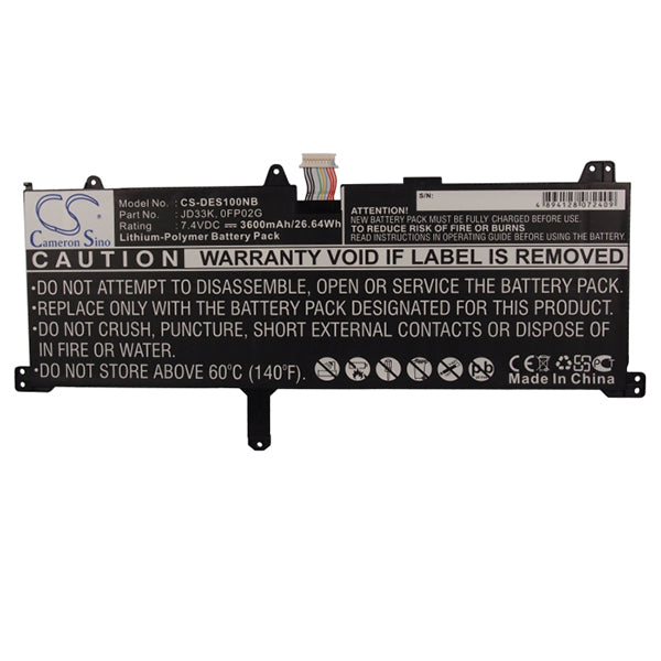 Cameron Sino Des100Nb 3600Mah Battery For Dell Notebook Laptop