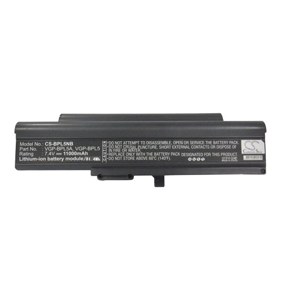 Cameron Sino Bpl5Nb 11000Mah Battery For Sony Notebook Laptop