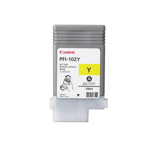 Canon Pfi 102Y Yellow Ink Tank 130Ml