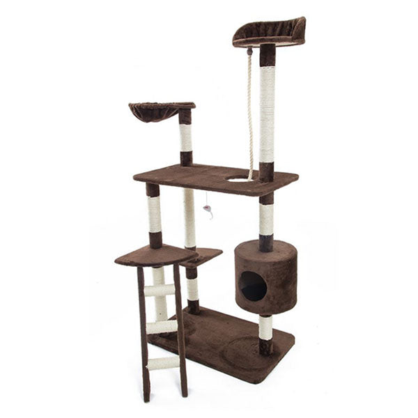 Cat Tree Scratcher Fuji 158Cm Brown