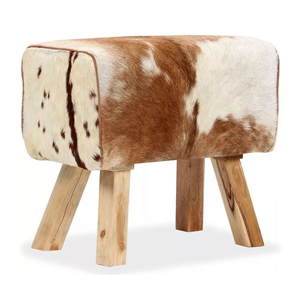 Stool Genuine Goat Leather