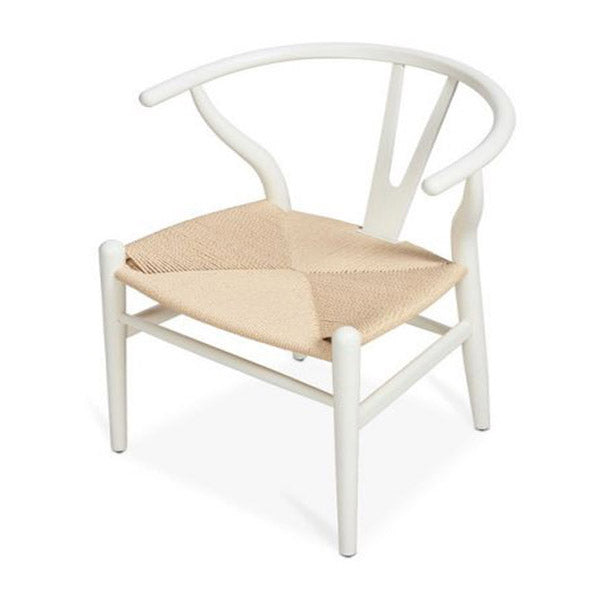 Dining Chair Beechwood White And Natural 55X54X75Cm