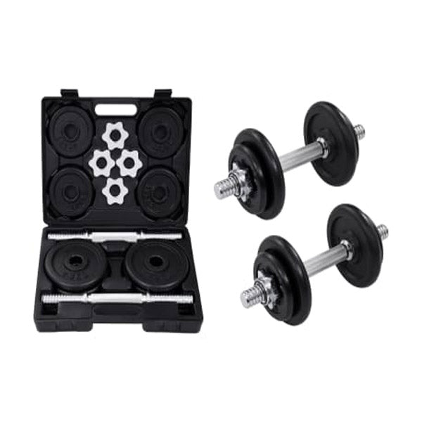 15 Piece Dumbbell Set 20 Kg Cast Iron