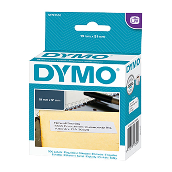 Dymo Lw 19 Mm X 51 Mm White