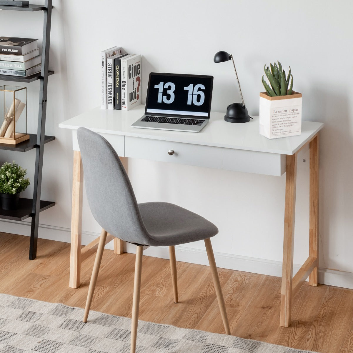 Computer Desk with Non slip Foot Pads for Home Office