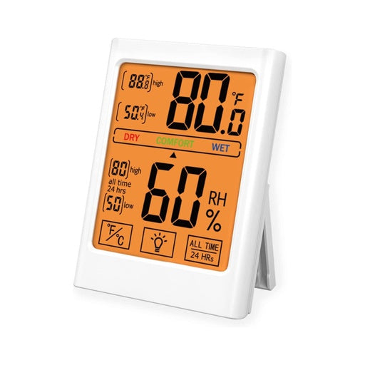 Thermo Hygrometer Has Backlight White