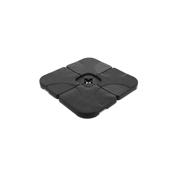 Instahut Set Of 4 Umbrella Base Set Black