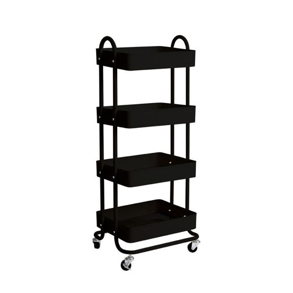 4 Tier Kitchen Trolley Cart Steel Storage Rack Shelf Organiser