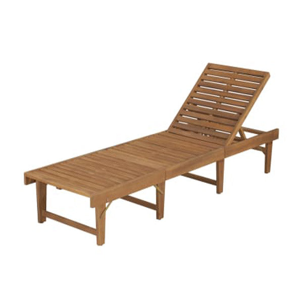 Folding Sun Lounger Solid Acacia Wood