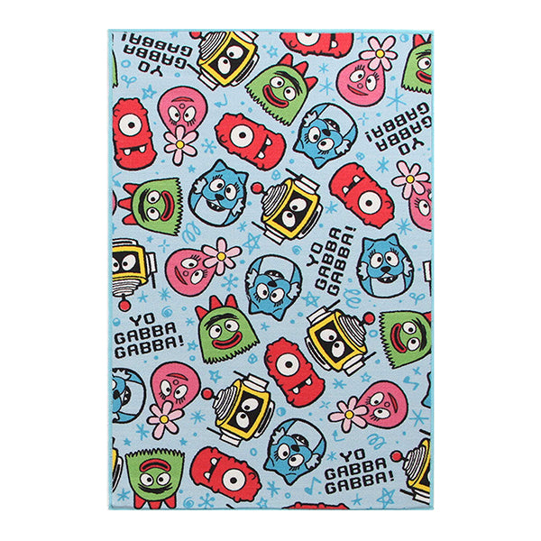 Little Circus Yo Gabba Nylon Power Loomed Kids Rug 150X100 Cm