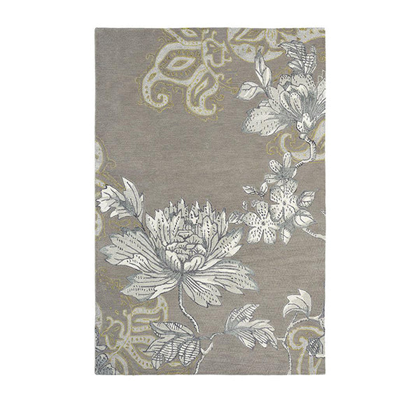 Fabled Floral Grey Designer Hand Tufted Rug