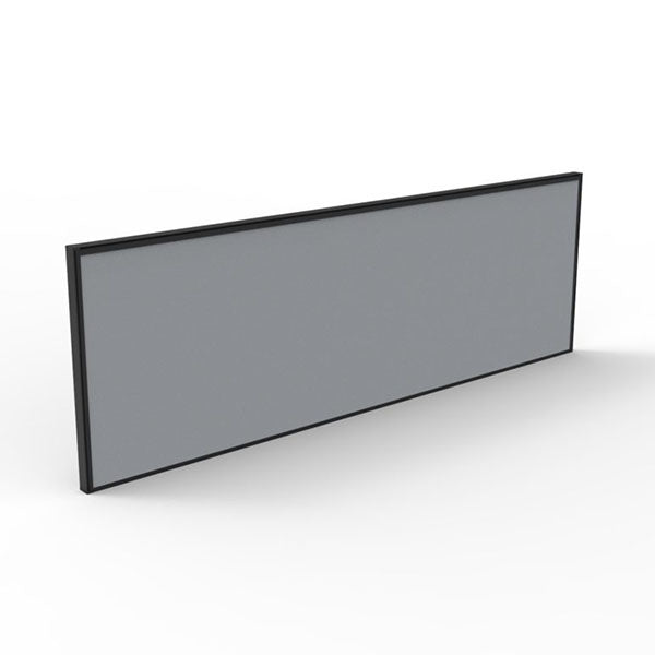 desk mounted screen grey and black 495x1500x30mm