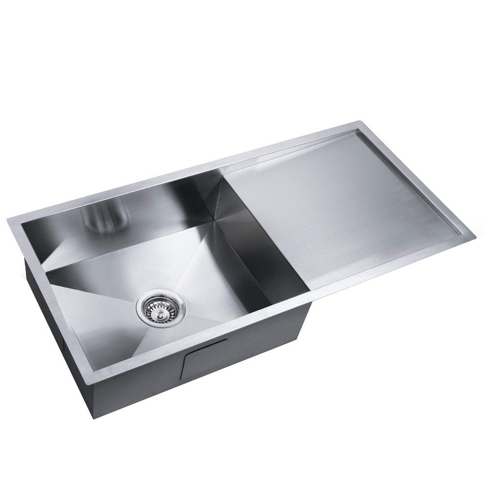 Stainless Steel Kitchen/Laundry Sink with Strainer Waste