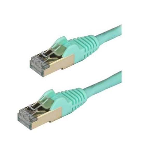 Startech Aqua Cat6A Ethernet Cable Stp