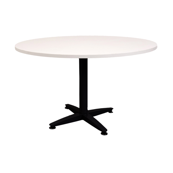 Swift Reach 4 Star Round Table 1200Mm Natural White Black