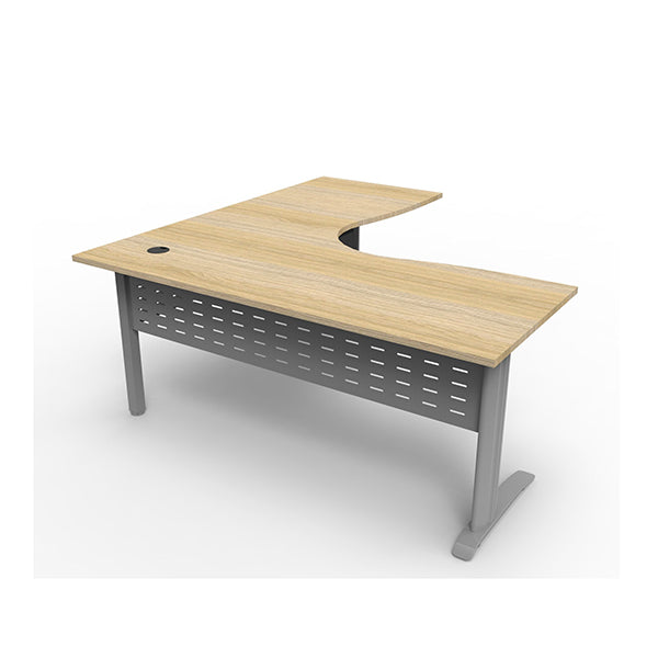 Range Edge Workstation 1800Mm X 1200Mm X 750Mm D X 730Mm H Oak Silver