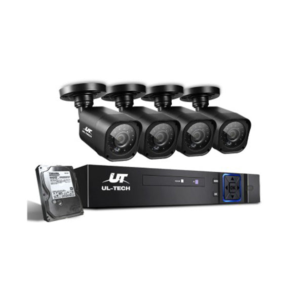 Cctv 2Tb 4Ch Dvr 1080P 4 Camera Sets