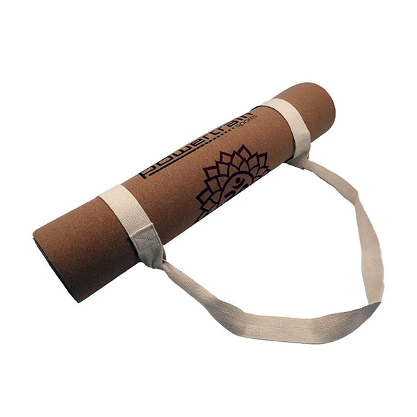 Cork Yoga Mat With Carry Straps Home Gym Pilate Exercise