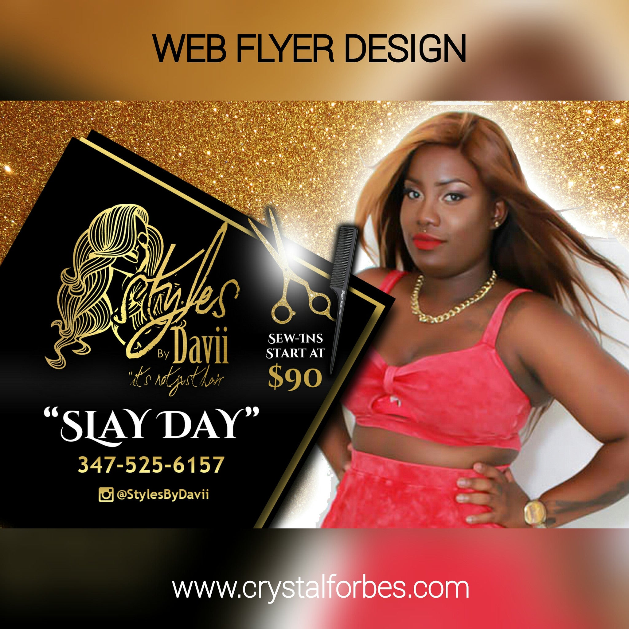 Web Flyer Design – Crystal Forbes Design Studio