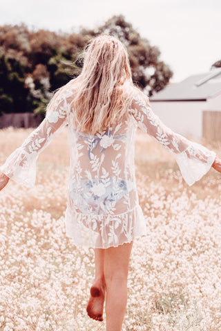 Road trip victoria boho girl lace dress