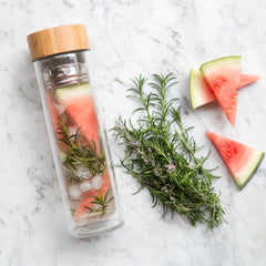 Healthy watermelon and rosemary infused water recipe