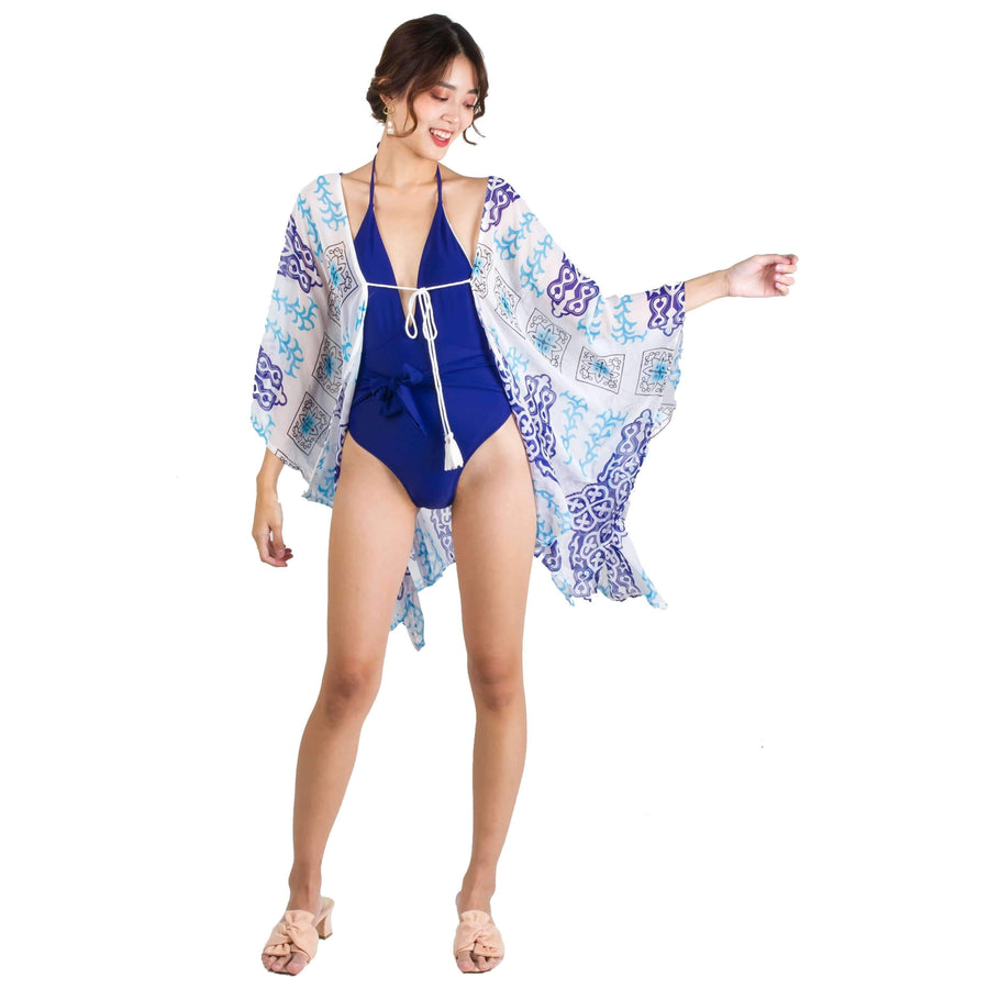 chiffon beach kaftan