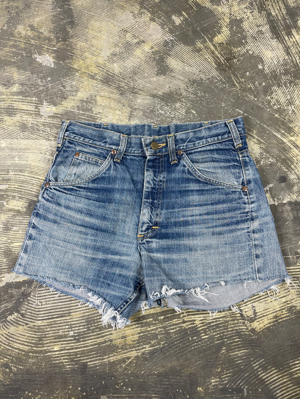 Vintage 1950's Lee Rider Full Selvedge Cutoff Denim Shorts (JYJ-125) –  JUNKYARD JEANS LLC