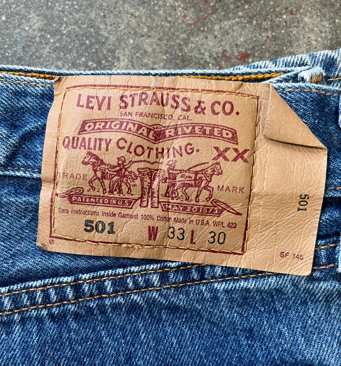 Vintage Levi 501 USA Two Wash Denim Jeans (JYJ-0156) – JUNKYARD JEANS LLC