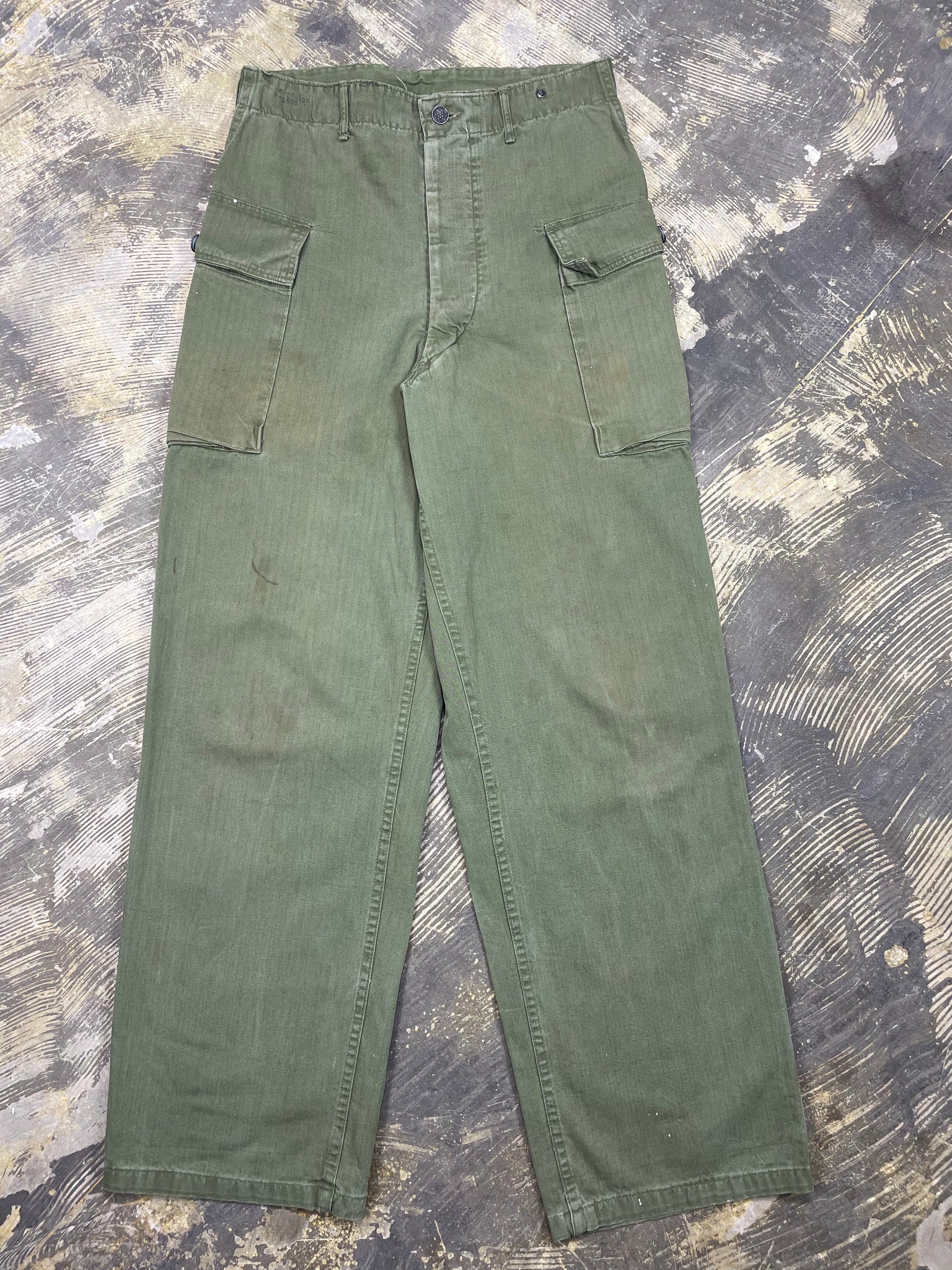 WW2 US Army 13-Star Button HBT Combat Trousers (JYJ-0195