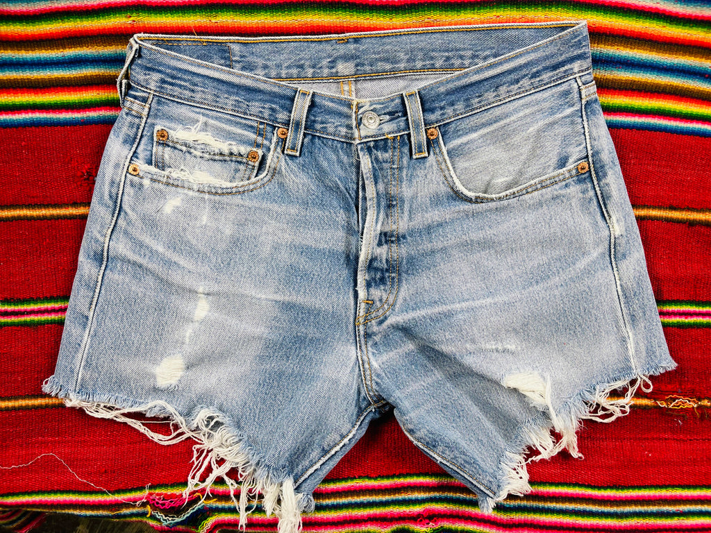 1970's Vintage Lee Riders Cutoff Denim Shorts (JYJ-127) – JUNKYARD JEANS LLC