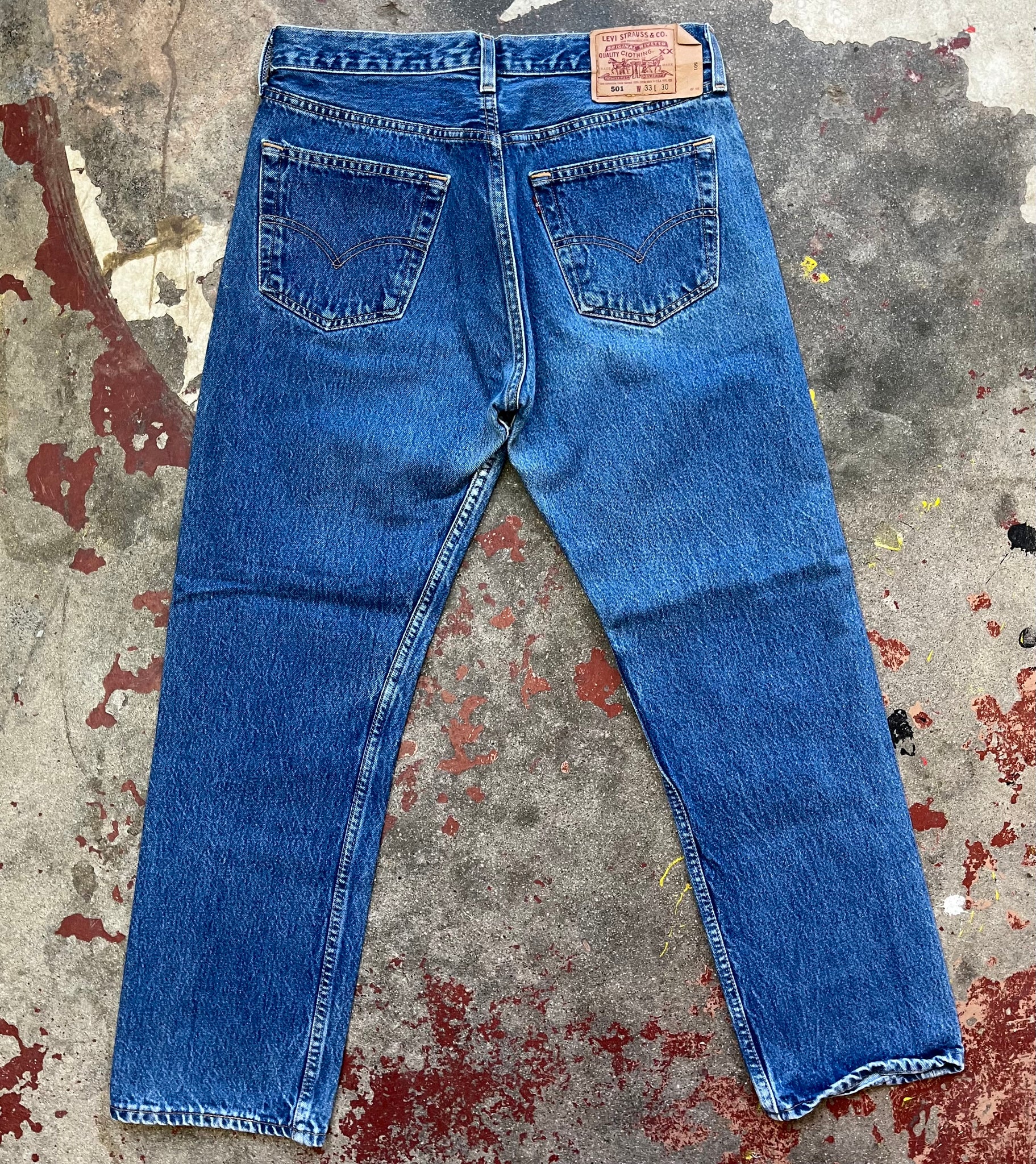 Vintage Levi 501 USA Two Wash Denim Jeans (JYJ-0156) – JUNKYARD JEANS LLC
