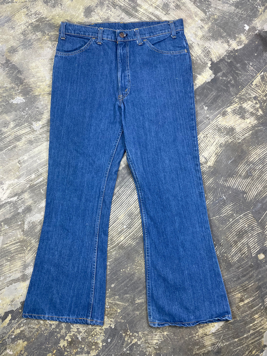 Vintage Levi 646 Talon 42 Bell Bottom Denim Jeans (JYJ-0248