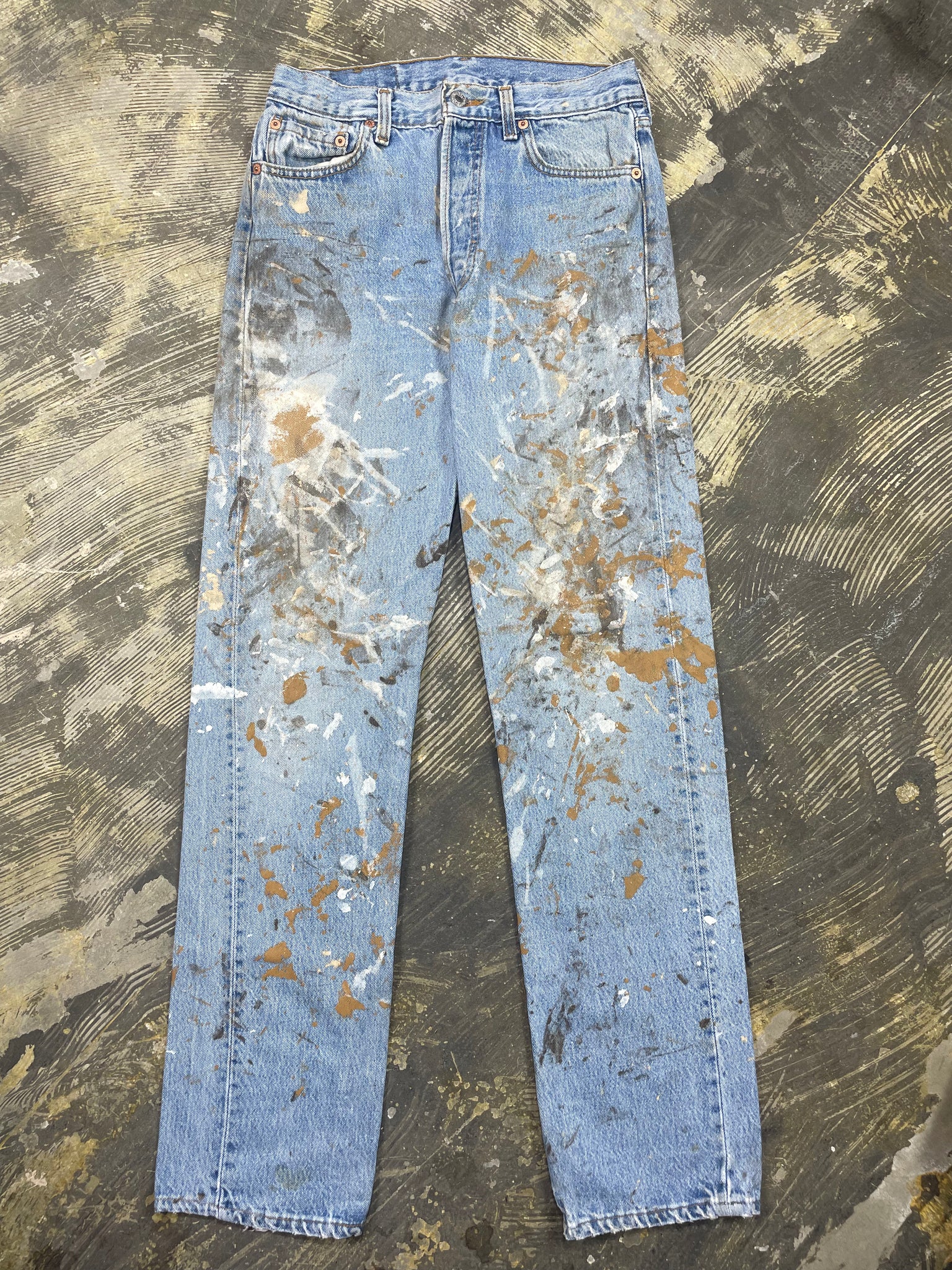 Vintage Levi 501 Premium Wash & Paint Denim Jeans (JYJ-0299) – JUNKYARD  JEANS LLC