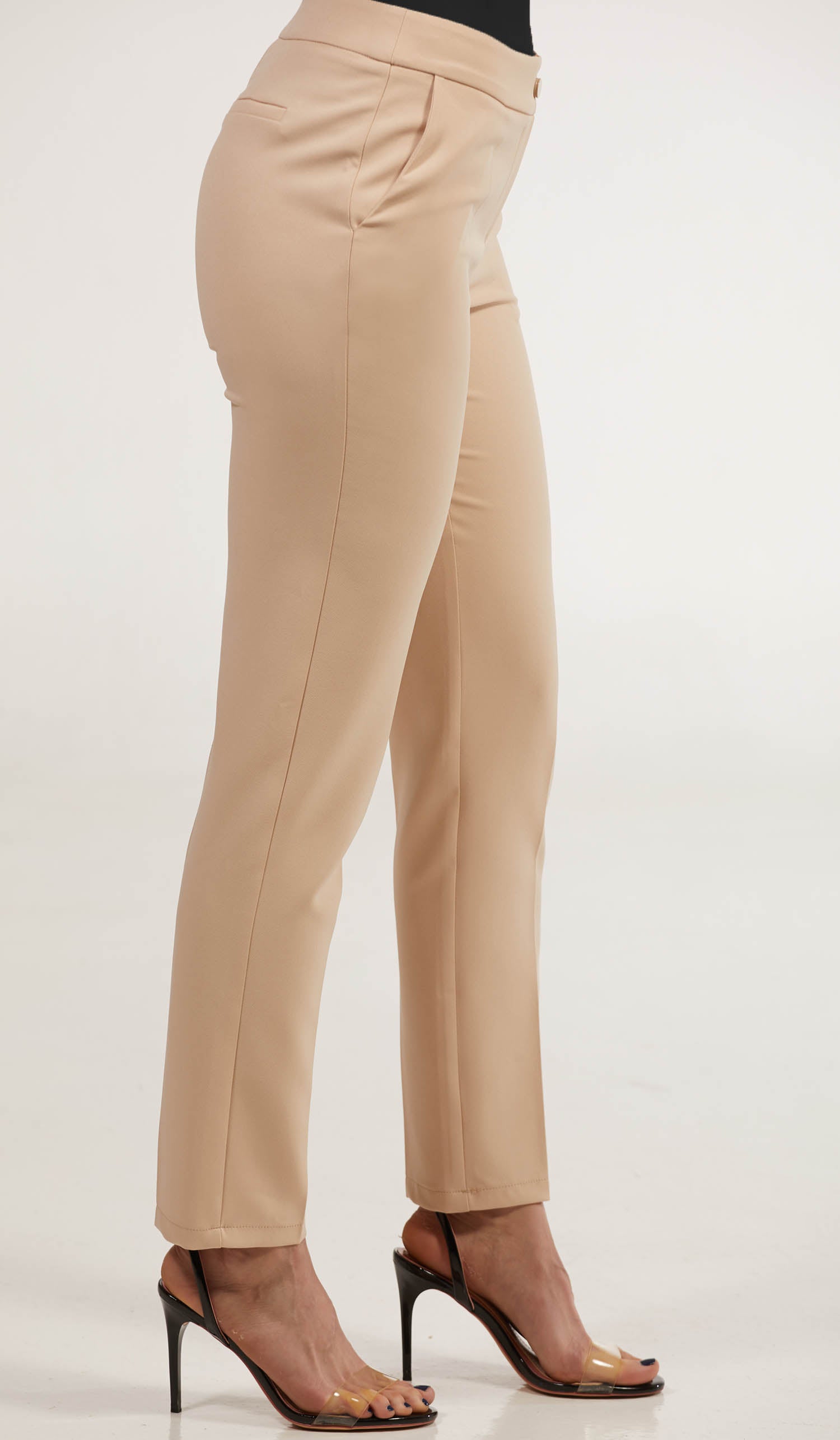 cream cigarette pants