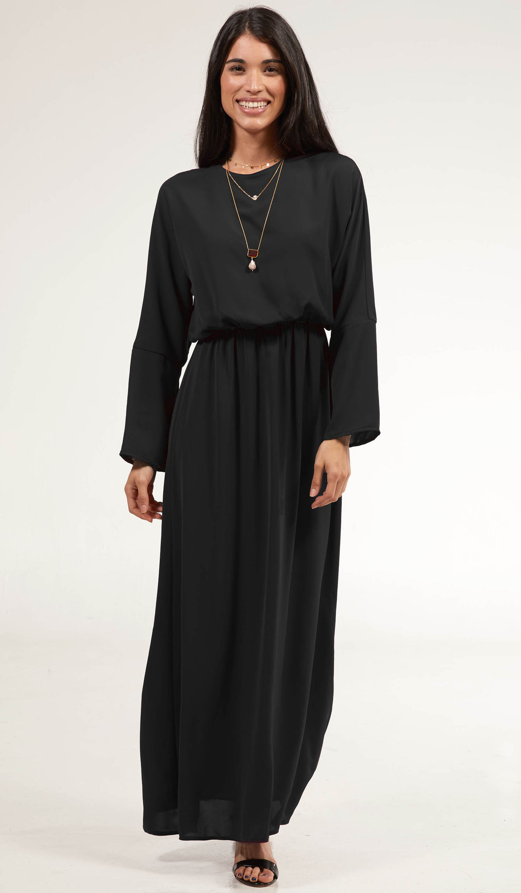 Chic Long Sleeve Modest Muslim Dresses Abayas and Jilbabs | Artizara ...