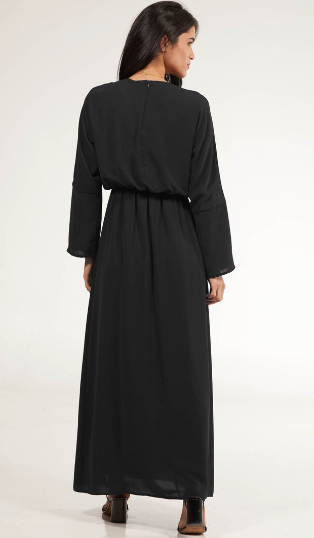 Casual Modest Islamic Long Sleeve Dresses Abayas Jilbabs Caftans ...