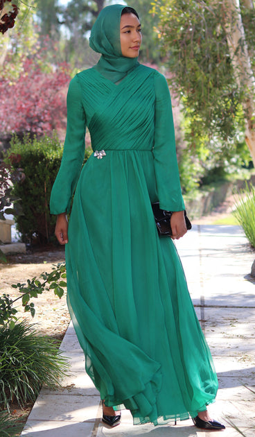 Emerald Green Modest Dress Online Store ...