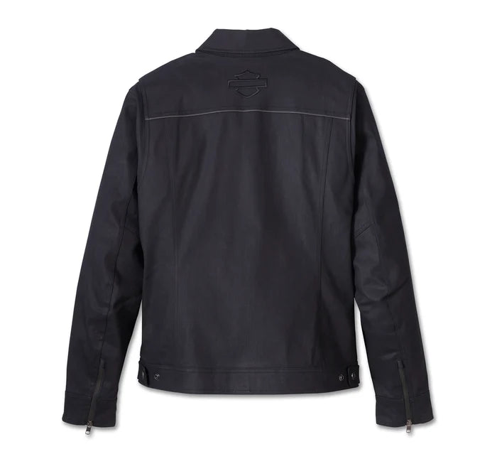 Men's H-D Flex Layering System Captains Leather Jacket Outer Layer