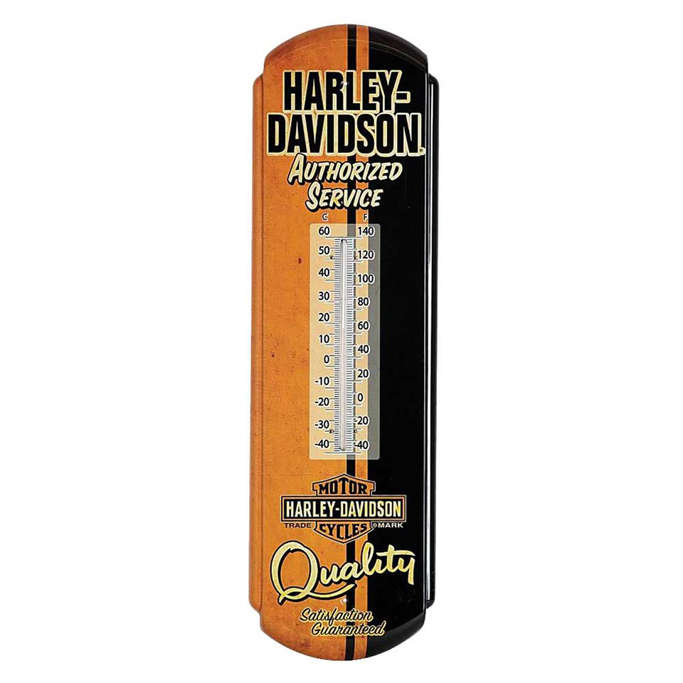 Wall Thermometer, Harley Davidson Motor Cycles Garage - Then Retro