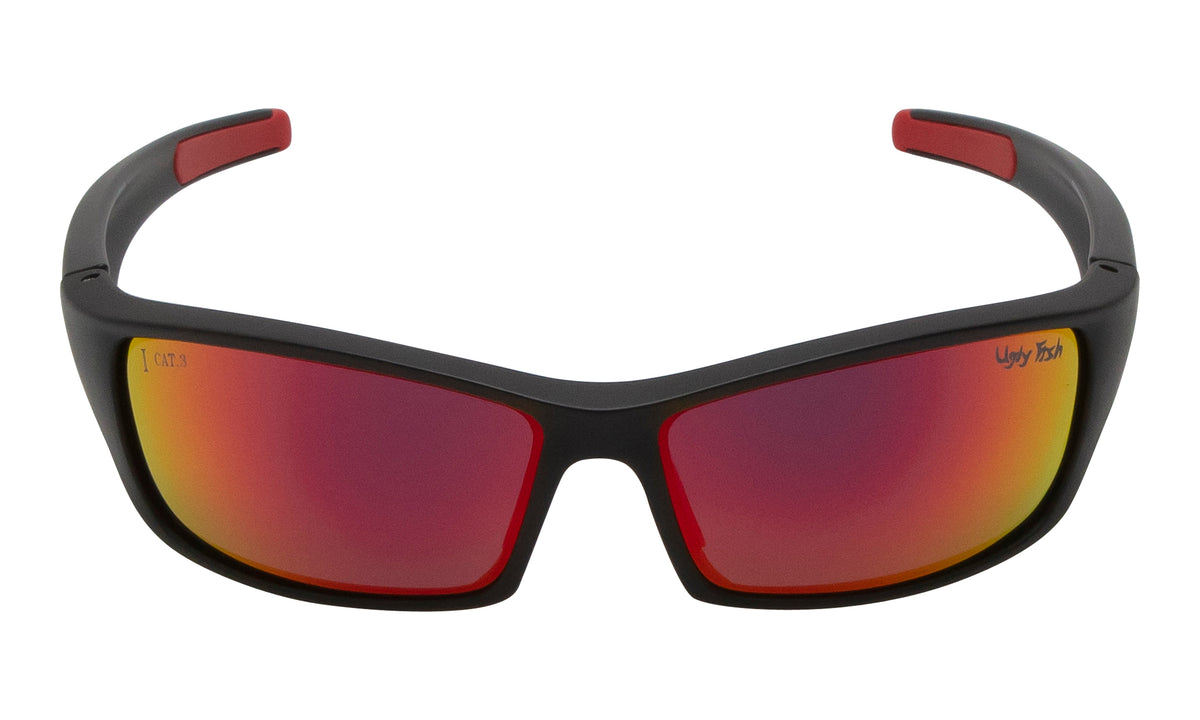 Ugly Fish Rocket Polarised Motorcycle Sunglasses RSP404 - Black Frame/