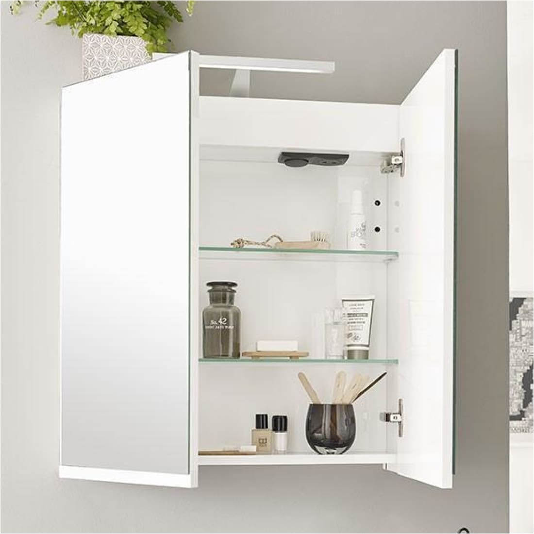 Bathroom Mirror Cabinet Lights Shaver Socket Home Bargains Bathroom Cabinets