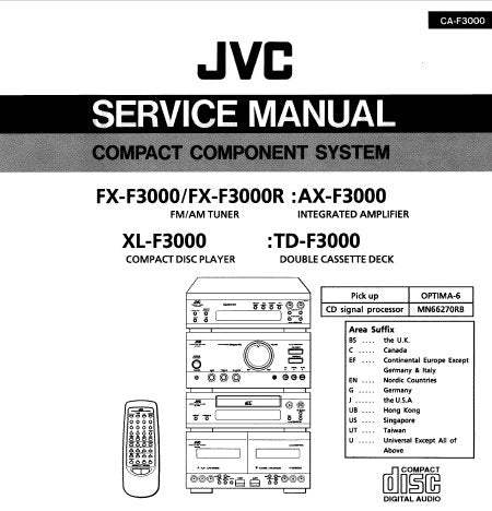 jvc fx 330 fm am tuner manuals