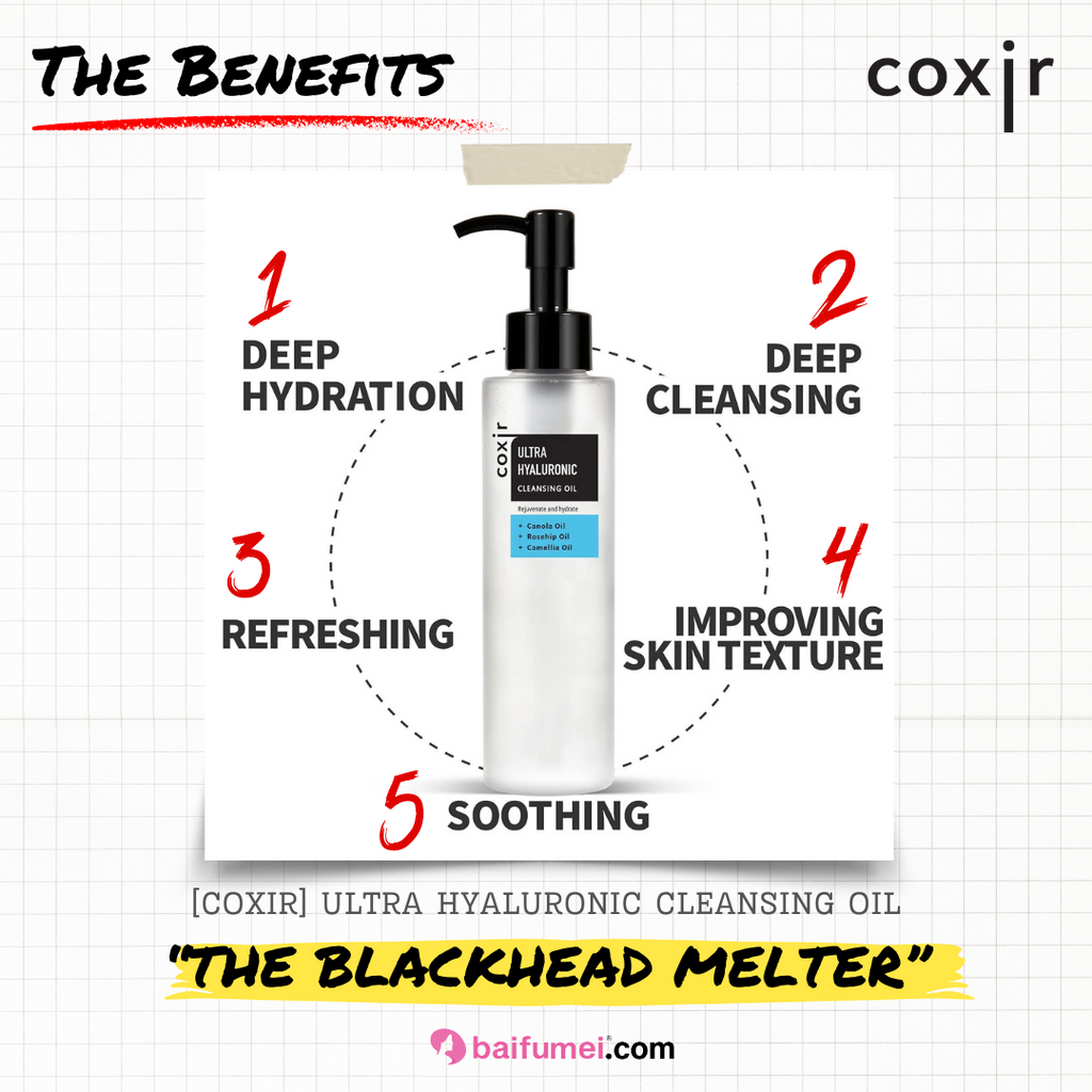 COXIR's Ultra Hyaluronic Cleansing Oil